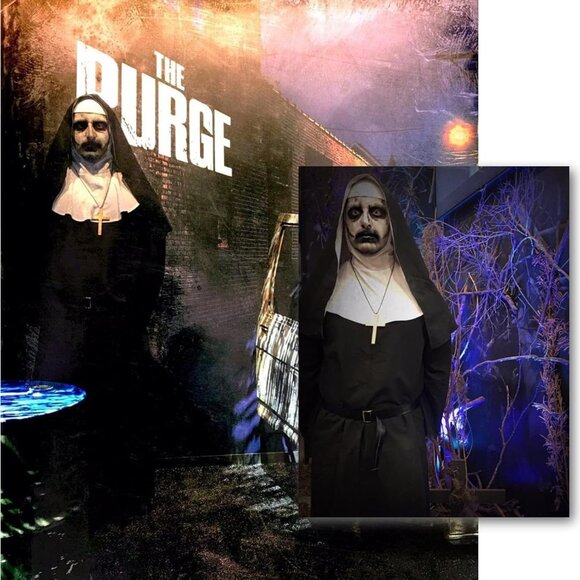 The Nun Costume for Women Nun Dress Halloween Cosplay for Men Nun Costume - Picture 6 of 8